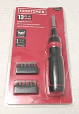 Craftsman Ratcheting And Telescoping Screwdriver, With 13 Bits 