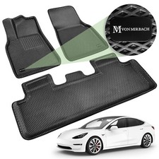 VON MIRBACH innovative Fußmatten kompatibel mit Tesla Model Y 2021 - 2025