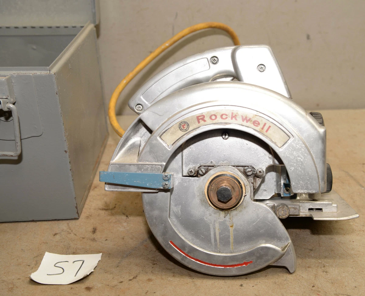 Rockwell Porter Cable No 346 heavy duty circular saw collectible builder tool S7