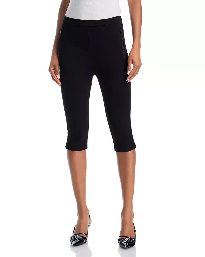 STEVE MADDEN Dara Capri Leggings, Black, Size S