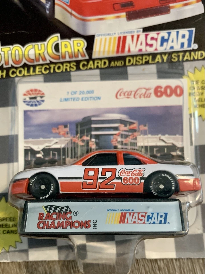 Racing Champions Stock Car #92 Coca Cola 600 Vintage 1992 Limited Edition - Image 4 of 4