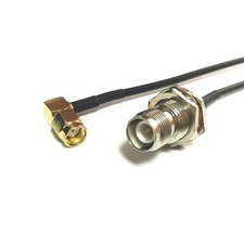 Wifi Antenna Adapter RP SMA Male RA to RP TNC Female Jack Nut RG174 cable 20CM