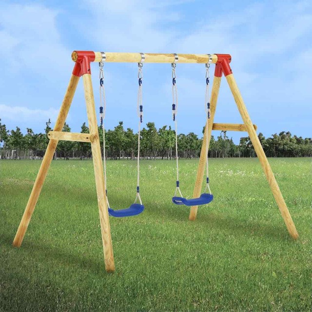 Swing King Holz Doppelschaukel Kinder Schaukel Schaukelgerust Eline 7880102 Gunstig Kaufen Ebay