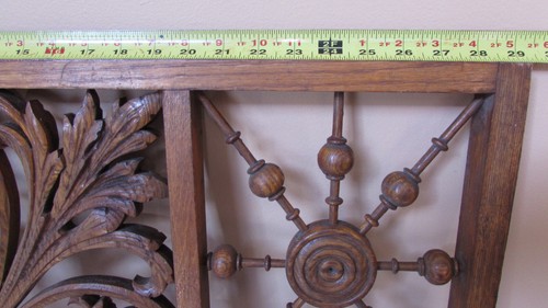 Vintage Antique Wooden Victorian Ornate Gingerbread Decorative Fretwork 29"x23" - Picture 3 of 22