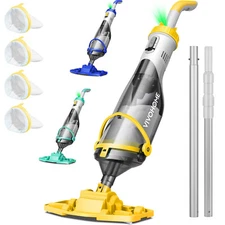 Cordless Rechargeable Pool Vacuum Handheld Pool Cleaner Extension Poles 9.12ft