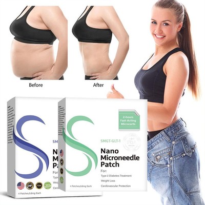 4pcs Nano Microneedle Patch, SMGT-GLP-1 Patch for Unisex, Skin Care ﻿BEST