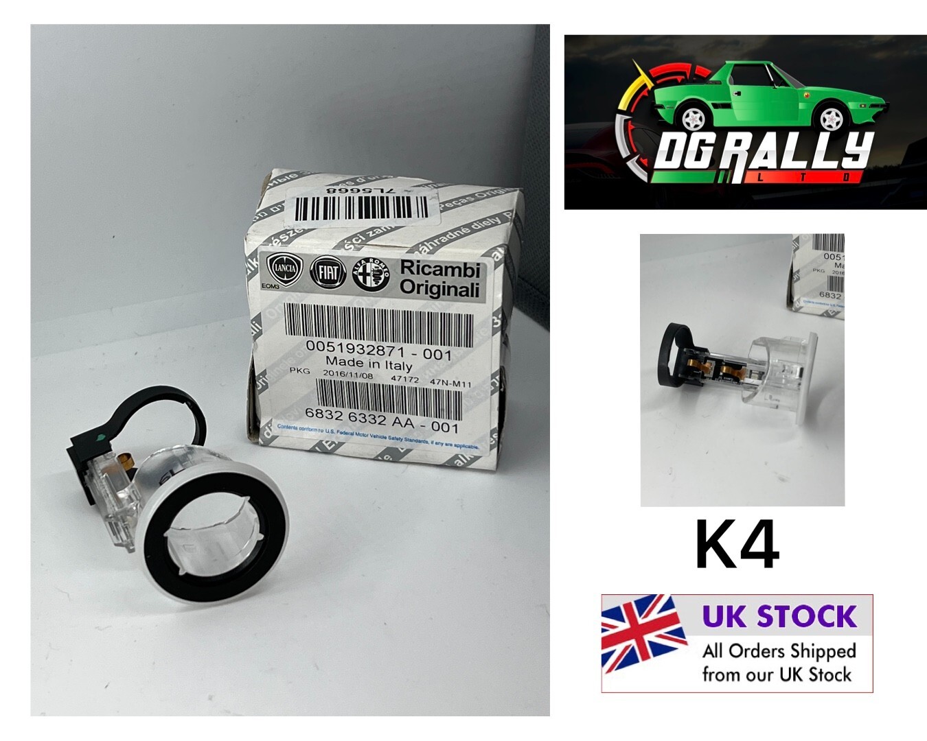 New Genuine OEM Fiat 500L & Ducato Cigarette Lighter Trim Ring 51932871