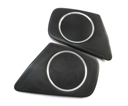 2011 AUDI A4 (B8 8K) DOOR DASH DECK SPEAKER GRILLE SET (BANG & OLUFSEN - BLACK) - Picture 6 of 15