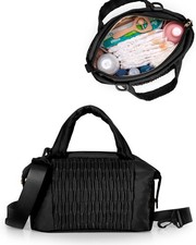 Small Crossbody Diaper Bag Tote with 2 Bottle Pockets, Lightweight Baby Bag f...