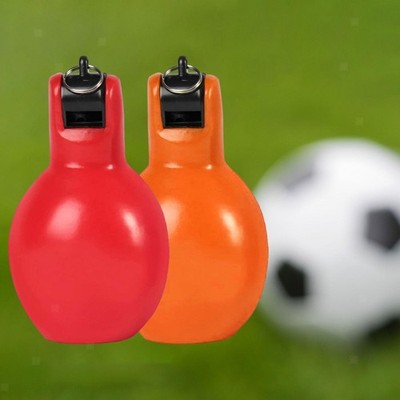 2 Stücke Hand Squeeze Whistles Manuelle Sportpfeife für Camping Wandern