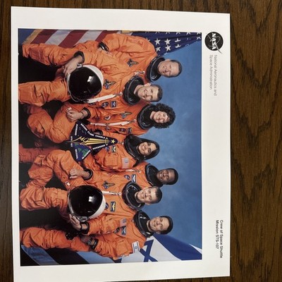 NASA Space Shuttle STS-107 Crew Lithograph (8x10) - Columbia 2003