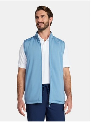 NEW Birdie Bound Vest Men 3XL Blue Reversible Softshell Golf Windbreaker Stretch