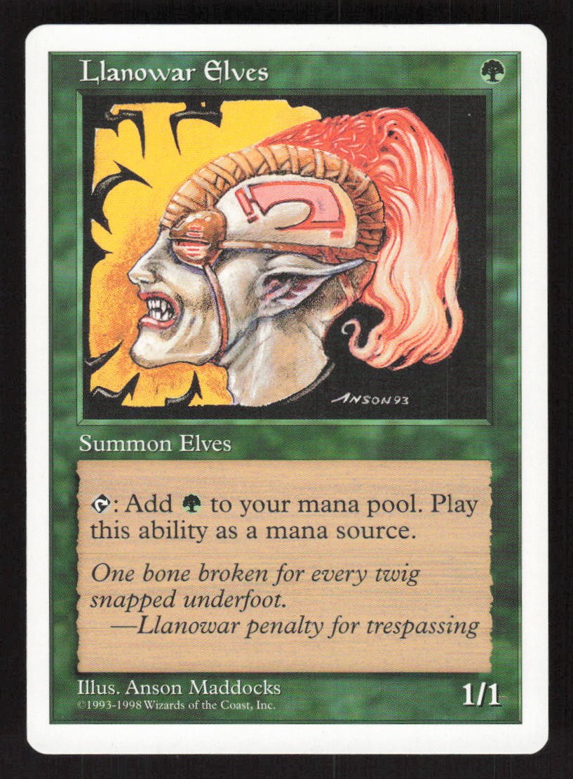 1998 Llanowar Elves Anthologies 59 MTG