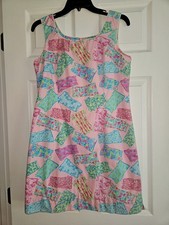 Lilly Pulitzer Shifts On Shift Krista Dress Sunset Pink Vintage White Label 10