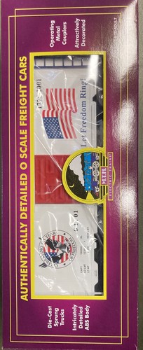 MTH 20-93092 Let Freedom Ring 40' Boxcar 225 Años 11 Septiembre Sp Ed Patriótico | Condition: Used