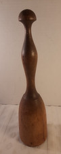 Vintage Primitive/ Rustic 11   Wooden Kitchen Utensil Potato Masher Farmhouse