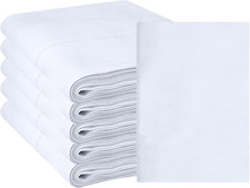 Linteum Textile Birdseye Cloth Diaper Rags Pack of 6/ White - 12 X 16 Inch Reu