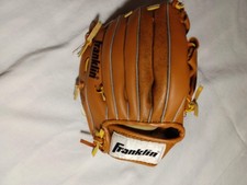 Franklin RTP Series Youth Baseball Glove 9.5 In Leather Laced Tan Mitt