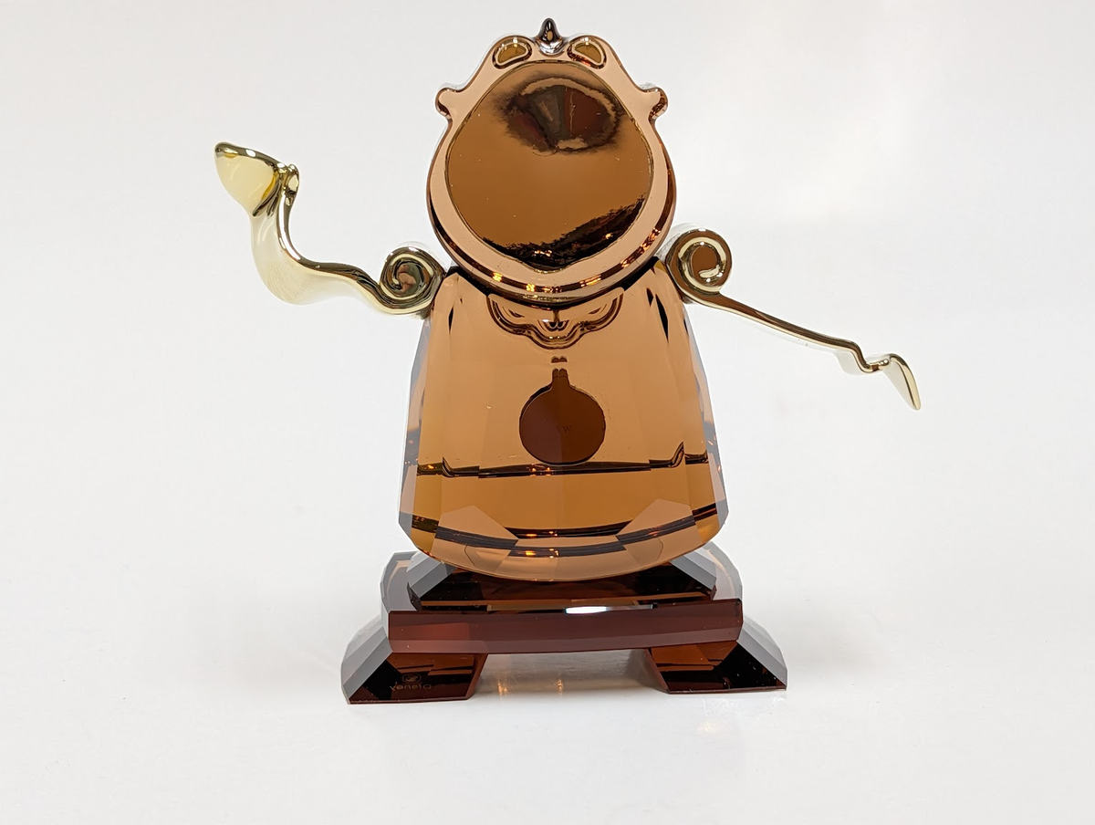 Swarovski Disney Beauty and the Beast Cogsworth Crystal Figurine