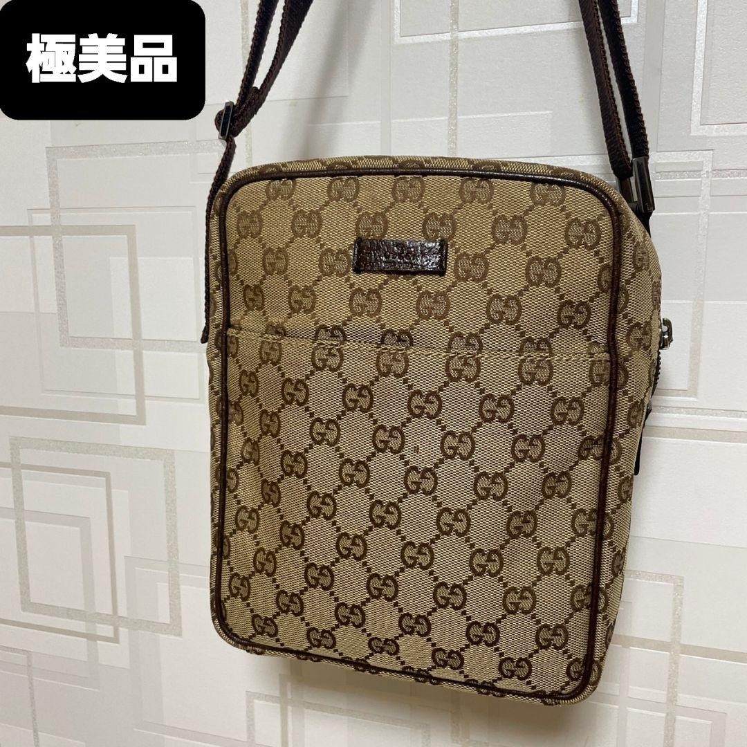 GUCCI GG Marmont Brown Shoulder Bag     From Japan