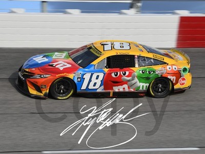 A5 Kyle Busch Pre Printed Autogramm signed Foto Memorabilia Geschenk Nascar