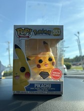 Funko Pop! Games Pokémon Pikachu Diamond Collection GameStop Exclusive Vinyl Fi…