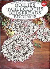 Vintage crochet books mainly bedspreads and tableclothes approx 70 patterns