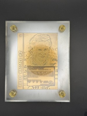 Bronze Highland Mint Rusty Wallace 1994 Card w/COA Press Pass 2191 of 5000 #34