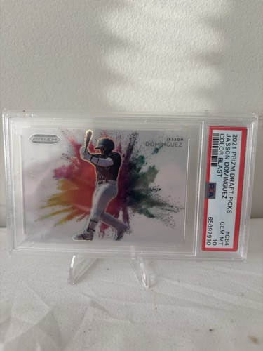 Jasson Dominguez #CB4 2021 Panini Prizm Draft Picks Color Blast card