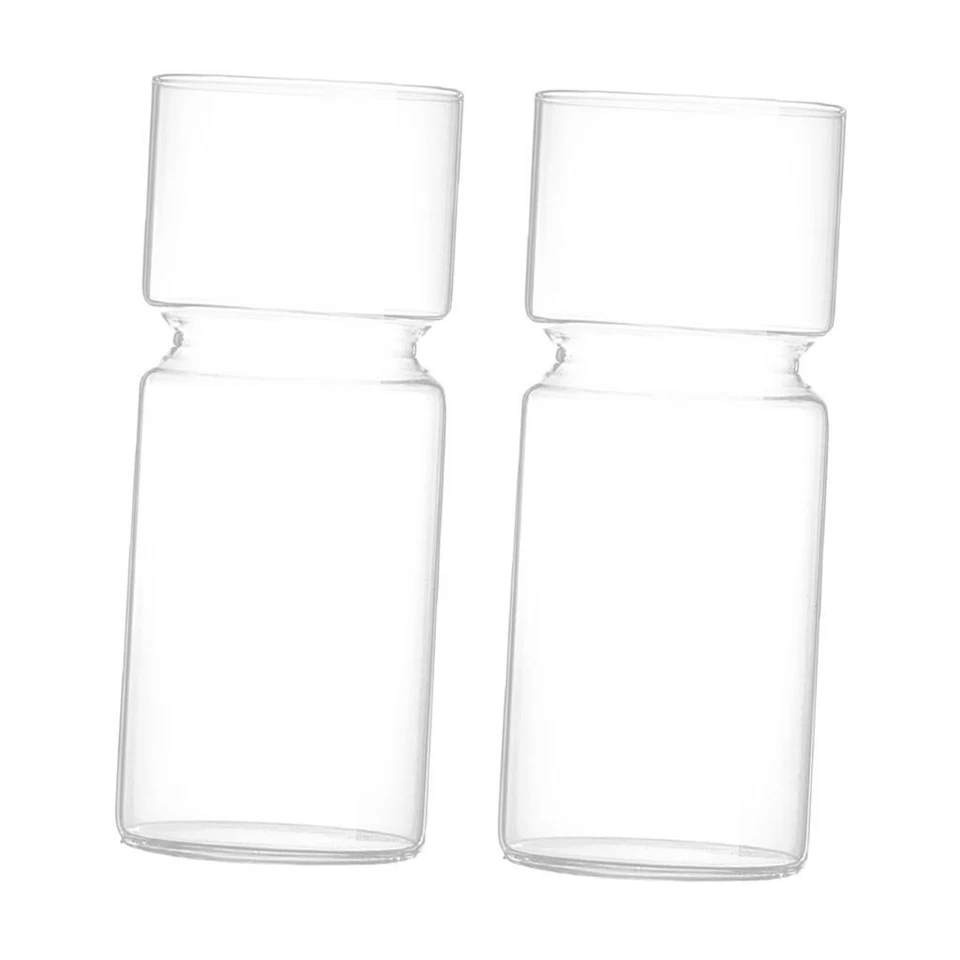 2 jarrones de vidrio jacinto transparente maceta hágalo usted mismo contenedor de terrario Foto 4 de 4