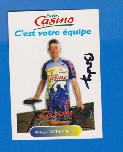 CYCLISME ** carte cycliste SEBASTIEN JOLY équipe BONJOUR 2001 signée