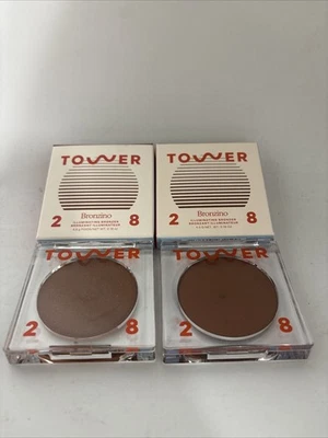 2 Pack Tower 28 BEST COAST Bronzino Illuminating Bronzer Cream