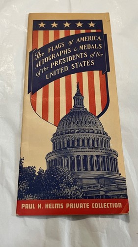 Flags of America & Autos & Medals of Presidents Helms Bakery Stamp 1941 COMPLETE