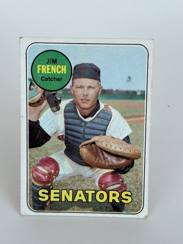 1969 Topps Jim French #199 Senators Catcher – Vintage MLB Baseball Card