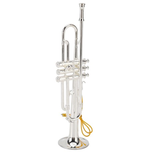 Tromba in miniatura 14 cm 5,5 pollici argento rame squisita mini tromba realistica D RYZ - Foto 22 di 22