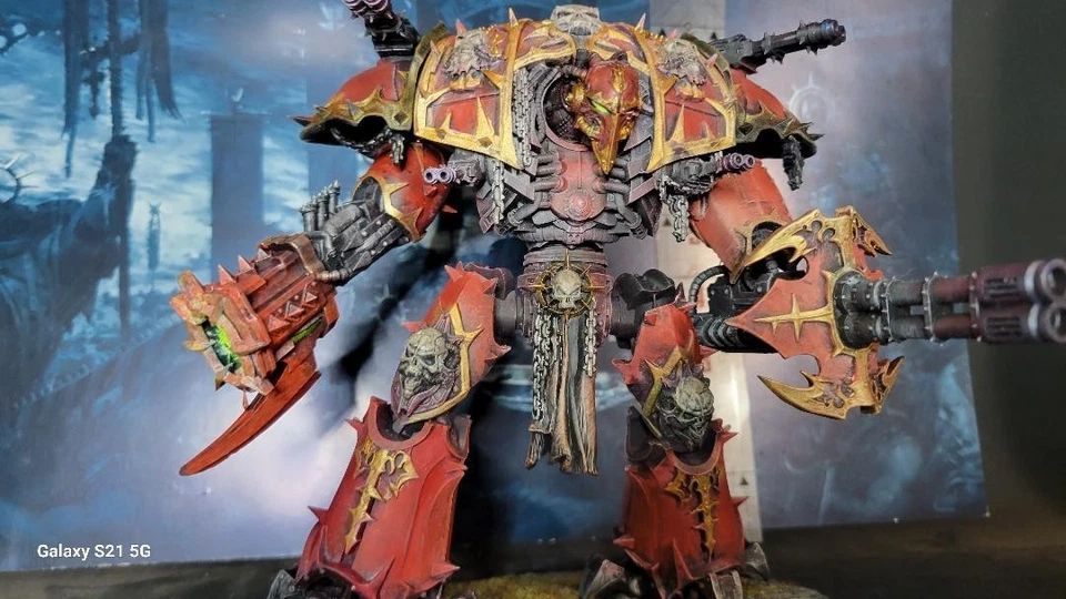 para warhammer 40k chaos knight miniaturas khorne pintadas Foto 3 de 4