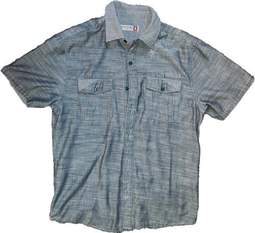 Sovereign Code S Short Sleeve Button Down Shirt Charcoal “AAA Quality” GOOD! 🍀 - Picture 9 of 9
