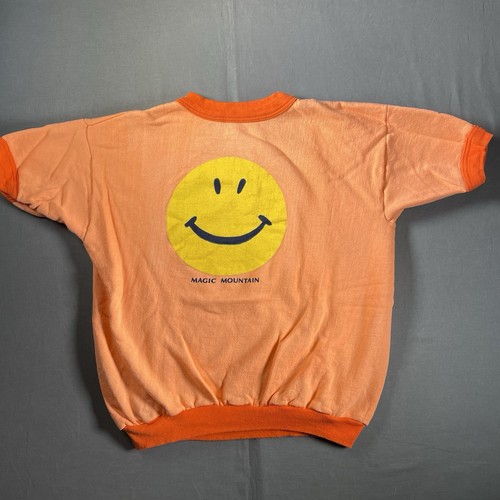 Vintage Magic Mountain Shirt Youth XL amusement Park Six Flags LA Ringer - Picture 2 of 5