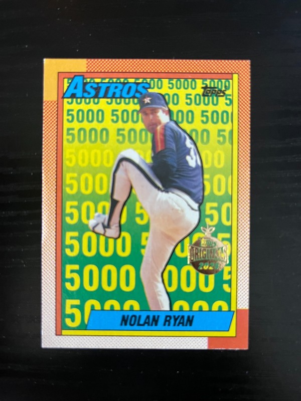 2025 Topps Nolan Ryan 1990 (#4) Buy back Stamped 5000 K's INSERT RARE SP