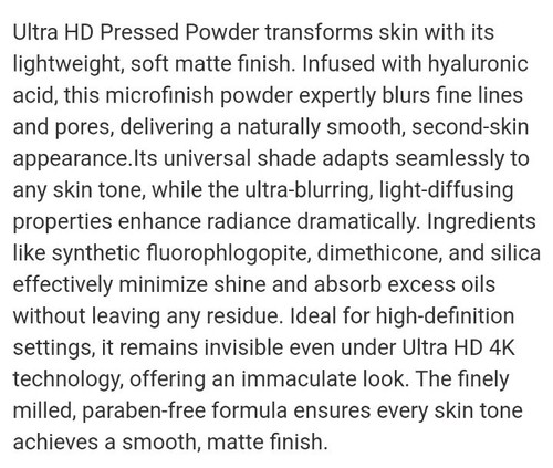 MAKE UP FOR EVER Ultra HD Pressed Powder 03 Peach 0.21oz Full Size New Boxed - Picture 4 of 6