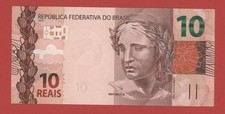 BRAZIL 10  REAIS   2010  PICK # 254  UNC.