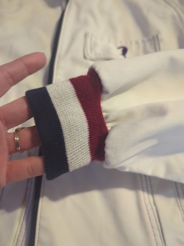 VTG 70s Rod Laver Tenniswear Jacket by Puritan, White w/Trim, Sz 40 Men’s S/M - Picture 10 of 15