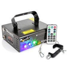Beamz Surtur II RG DMX Red Green DJ Remote Gobo Laser w/ G Clamp & Safety Cable