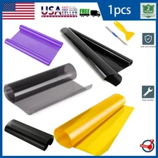 Vinyl Protection Film Smoke Tint Headlight Taillight Fog Light Black Yellow Wrap