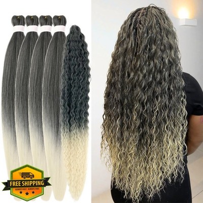 ITSBRAIDS Boho Braiding Hair 26 Inch Ombre Blonde