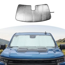 RT-TCZ for Chevy Silverado Windshield Sun Shade Visor for Chevrolet Silverado...