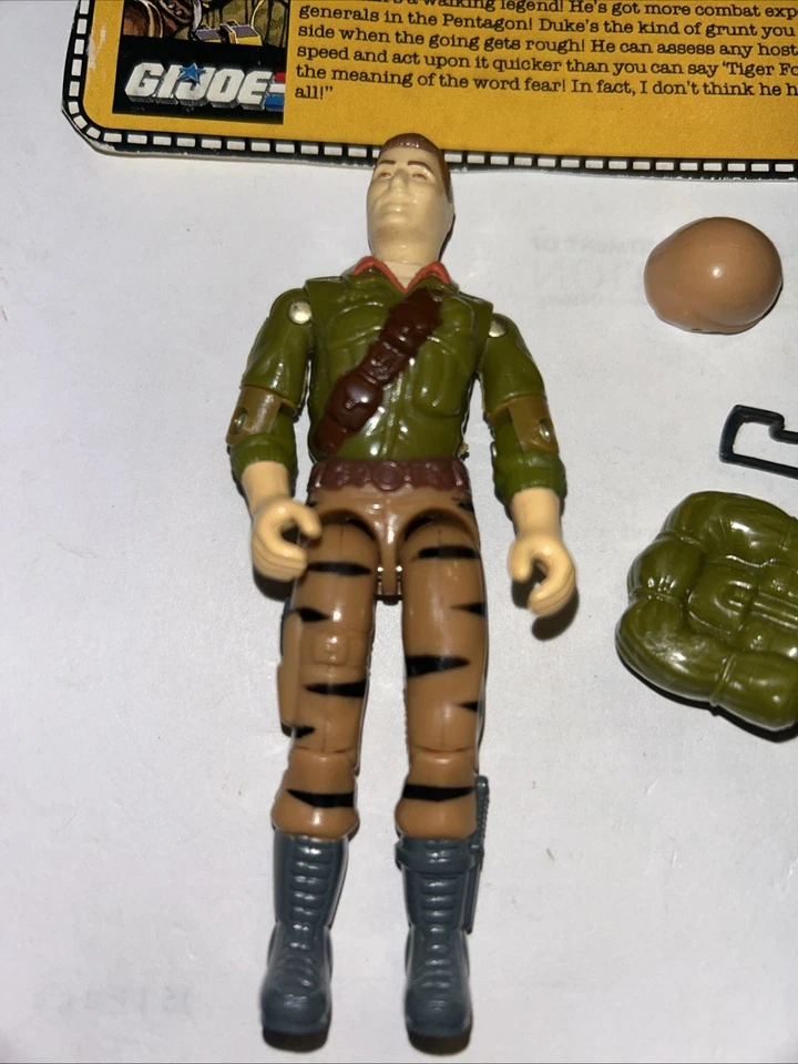 1988 Vintage GI Joe  Tiger Force DUKE v2 Figure Complete w/ File Card SL - Image 2 of 4