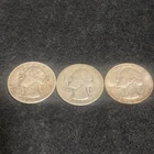 Lot of 3 Silver Washington Quarters 1935,1946,1963