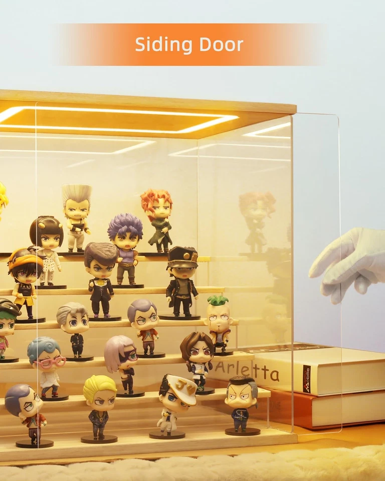 Clear Acrylic Display Case with Light , 5 Tier Display Stand Assembly Dustpro... - Image 3 of 4