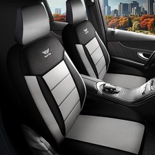 Autositzbezüge Schonbezüge für Seat Ibiza in Grau-Schwarz 923J73